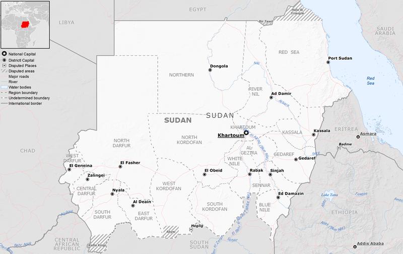 Sudan Map 